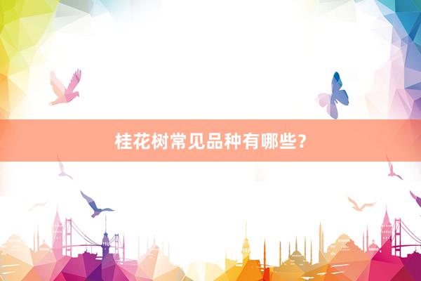 桂花树常见品种有哪些？